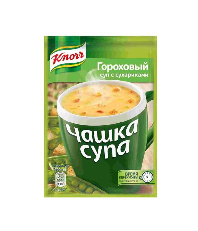 Knorr чашка супа куриный суп с сухариками