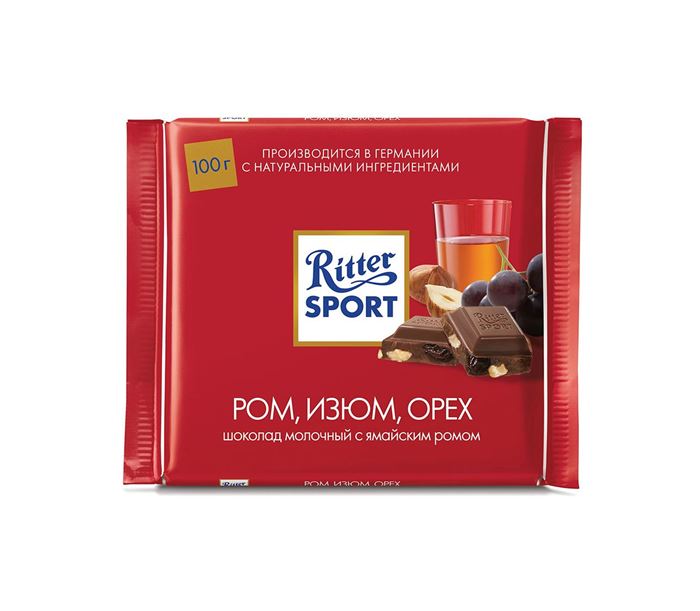 Шоколад Ritter Sport 100 г в ассортименте