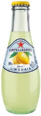 Картинка вода сан пеллегрино лимон/san pellegrino стекло 0,20л газ (24 шт)