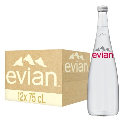 Картинка вода evian / эвиан 0,75 б/г ст. (12шт.)