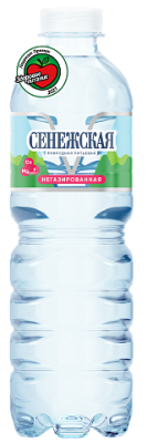 Картинка вода сенежская 0.5 литра, без газа, пэт, (12 шт в уп)