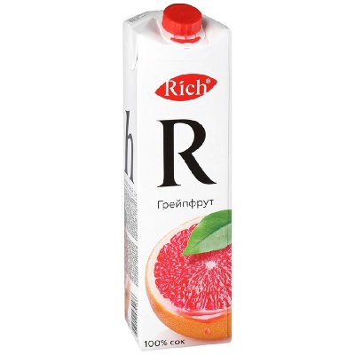 Картинка сок rich грейпфрутовый 1л (12шт)