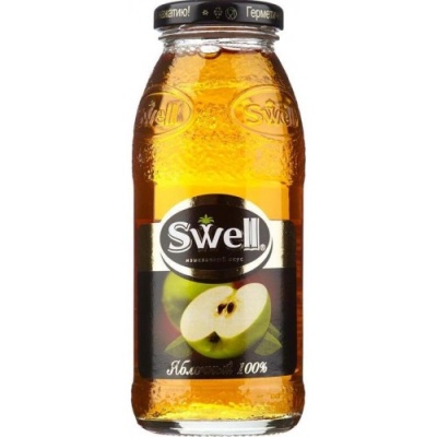 Картинка сок свелл (swell) яблоко стекло 0.25 л (8шт)