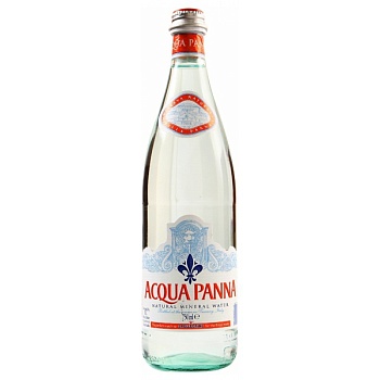 Картинка вода аква панна/acqua panna 0,75л б/газа стекло (15шт)
