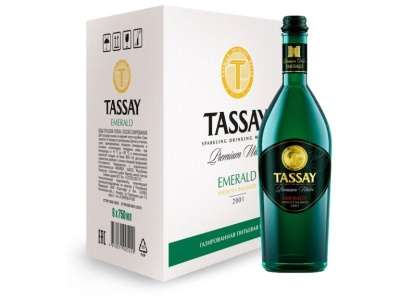 Картинка питьевая вода tassay emerald 0,75 стекло газ (6 шт)