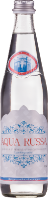Картинка вода аква руссо/aqua russa 0,5 л стекло (газ) 12 шт/уп