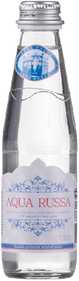 Картинка вода аква руссо/aqua russa 0,2 л стекло (газ) 24 шт/уп