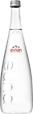 Картинка вода evian / эвиан 0,75 б/г ст. (12шт.)
